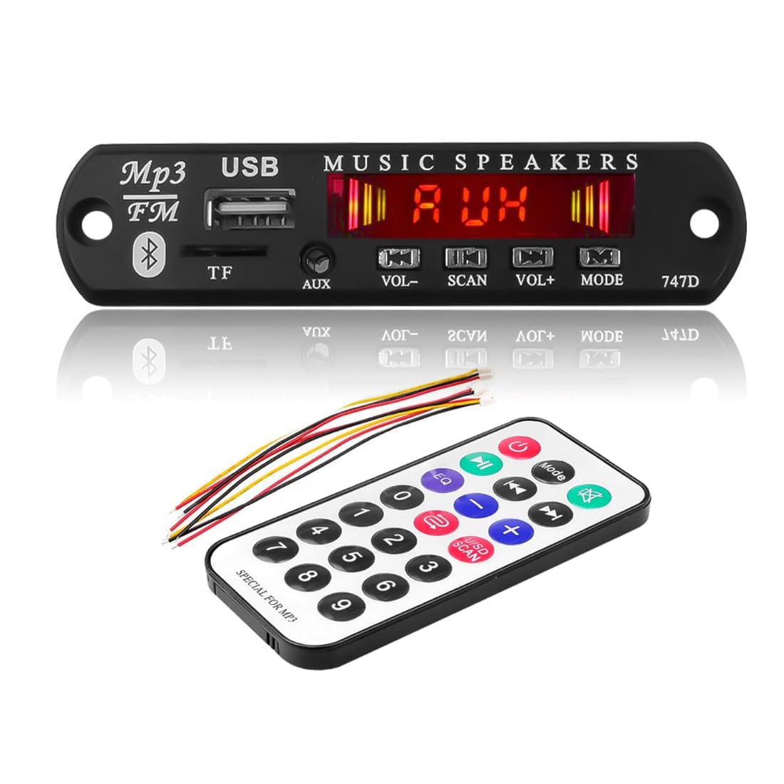 Bluetooth/USB/FM/MP3 Player Module with Remote