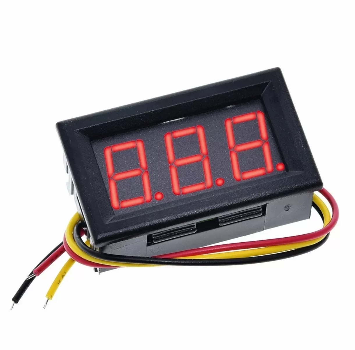 VOLTMETER 0-100V 3WIRE 0.56INCH RED