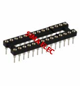IC SOCKET 28 PIN ROUND HOLE